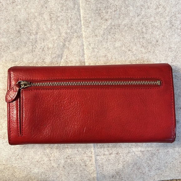 Mulberry Continental Wallet - Classic Grain - Red - Picture 2 of 8